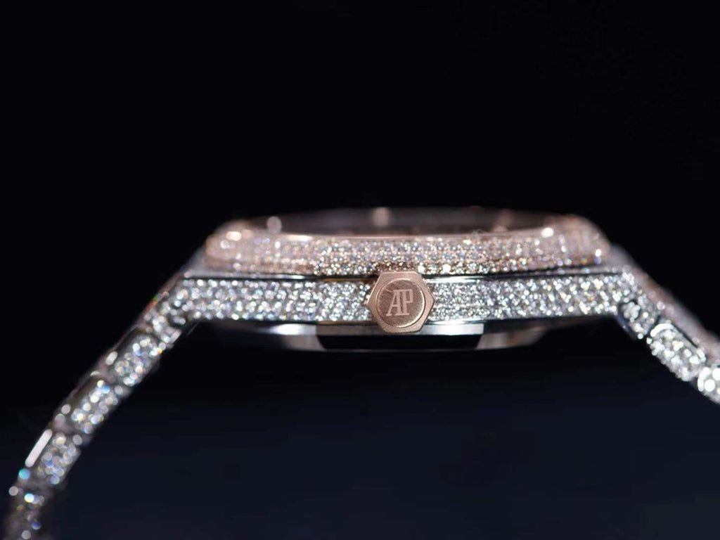 Audemars Piguet Royal Oak Arabic Dial Iced Out