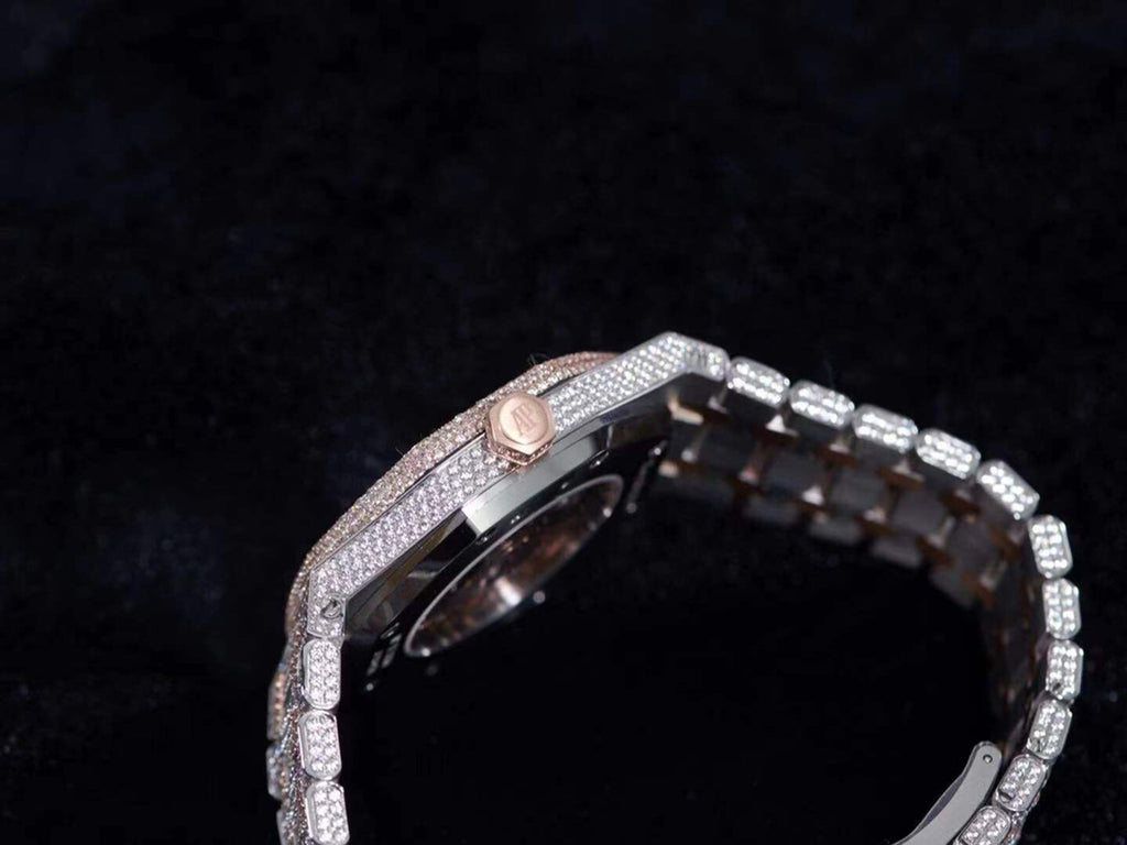 Audemars Piguet Royal Oak Arabic Dial Iced Out