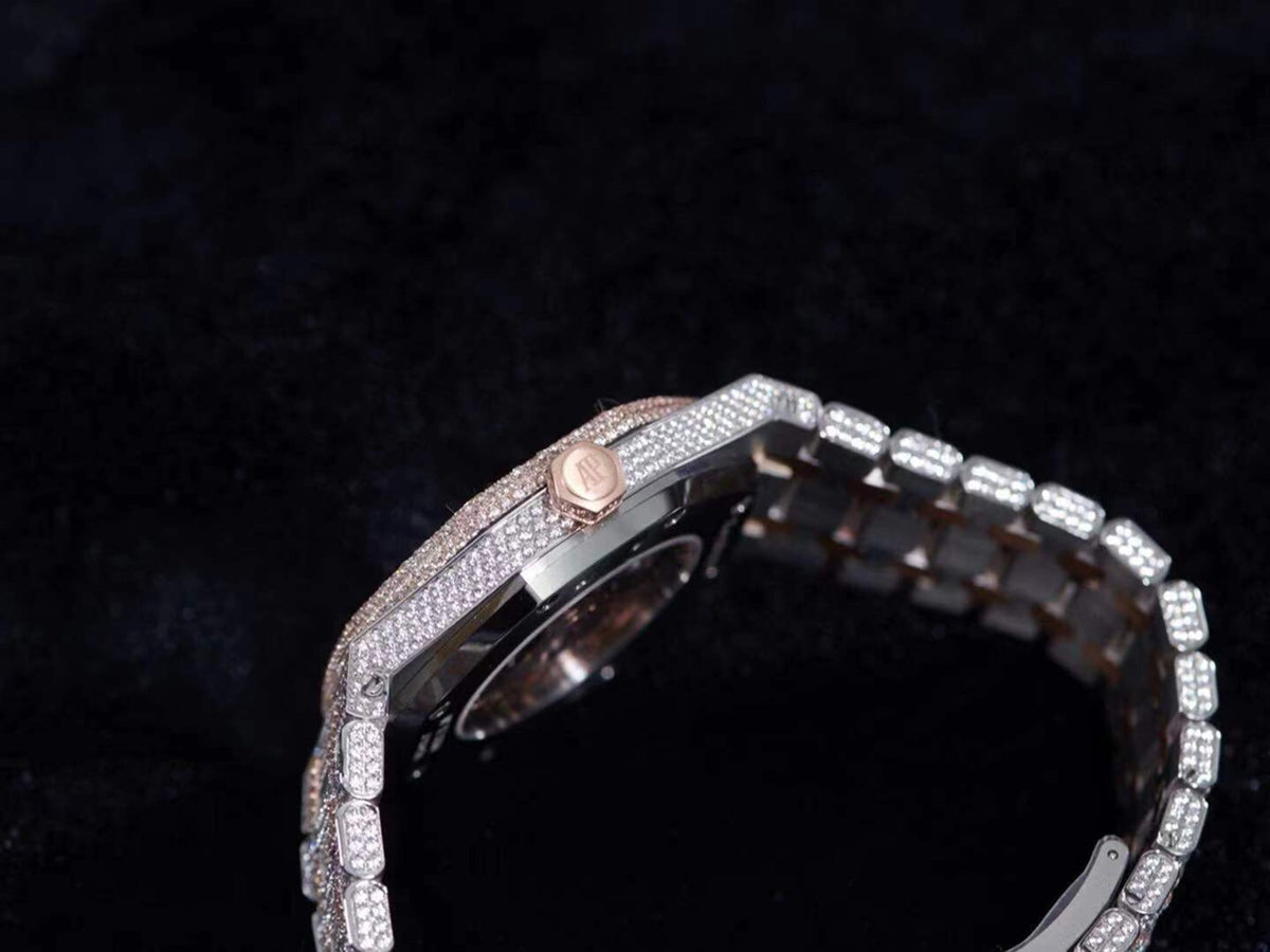 Audemars Piguet Royal Oak Arabic Dial Iced Out