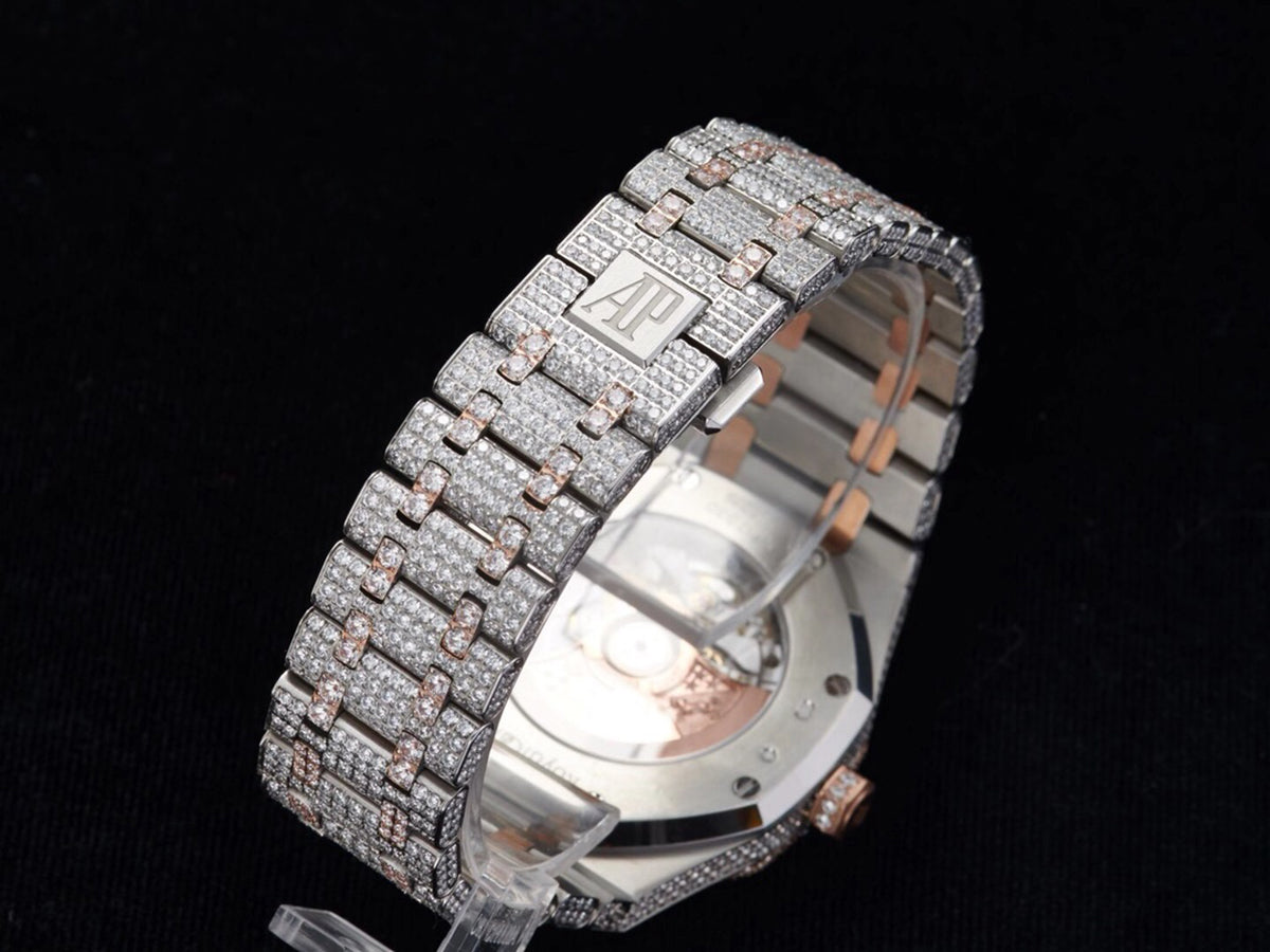 Audemars Piguet Royal Oak Arabic Dial Iced Out